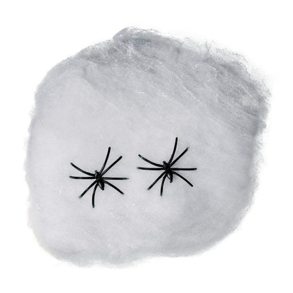 White - Pack Shot - Fiestas Guirca Spider Web Halloween Decoration