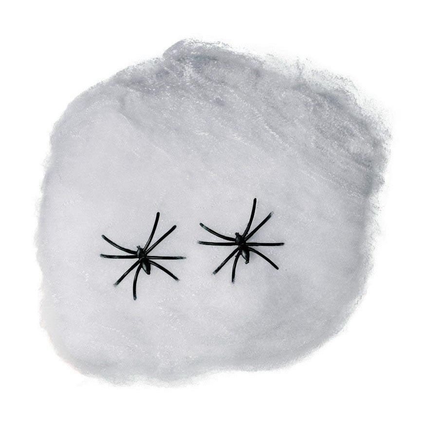 White - Front - Fiestas Guirca Spider Web Halloween Decoration