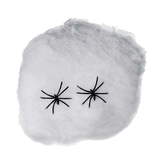 White - Front - Fiestas Guirca Spider Web Halloween Decoration