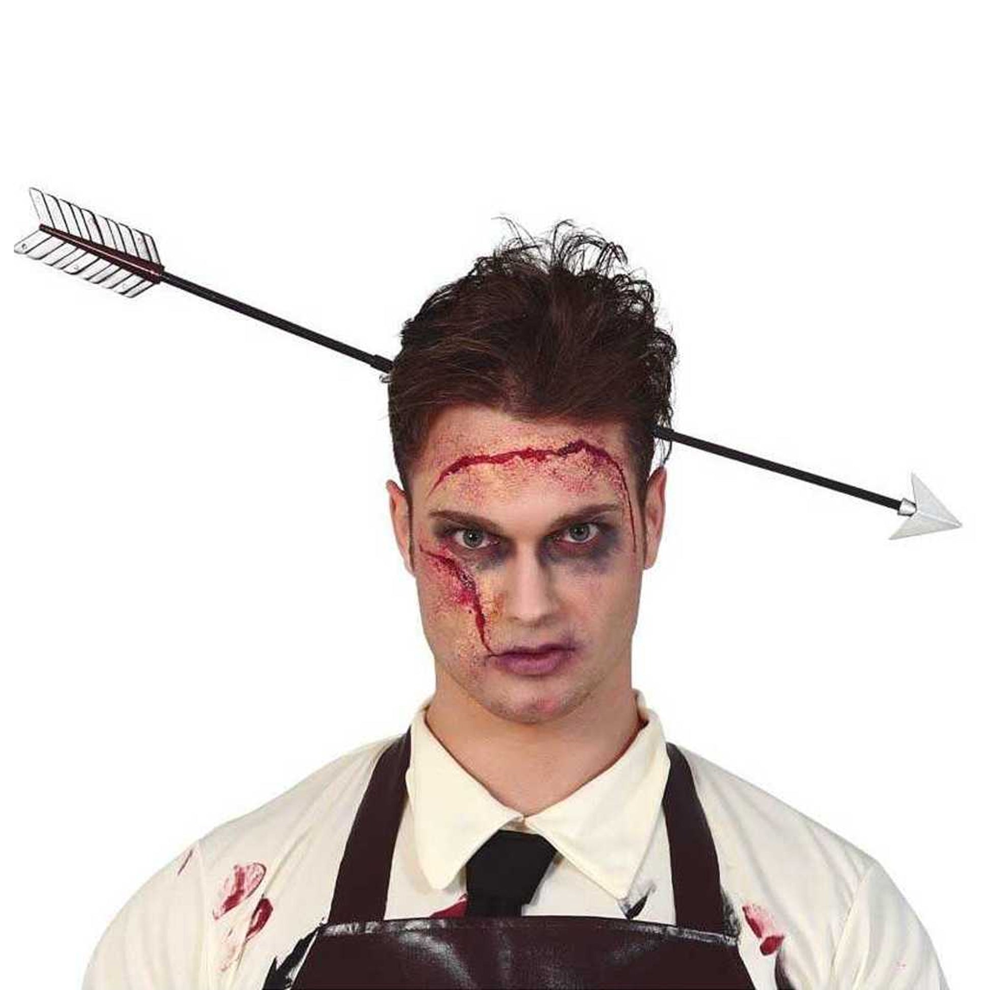Black-Silver - Side - Fiestas Guirca Arrow Halloween Headband