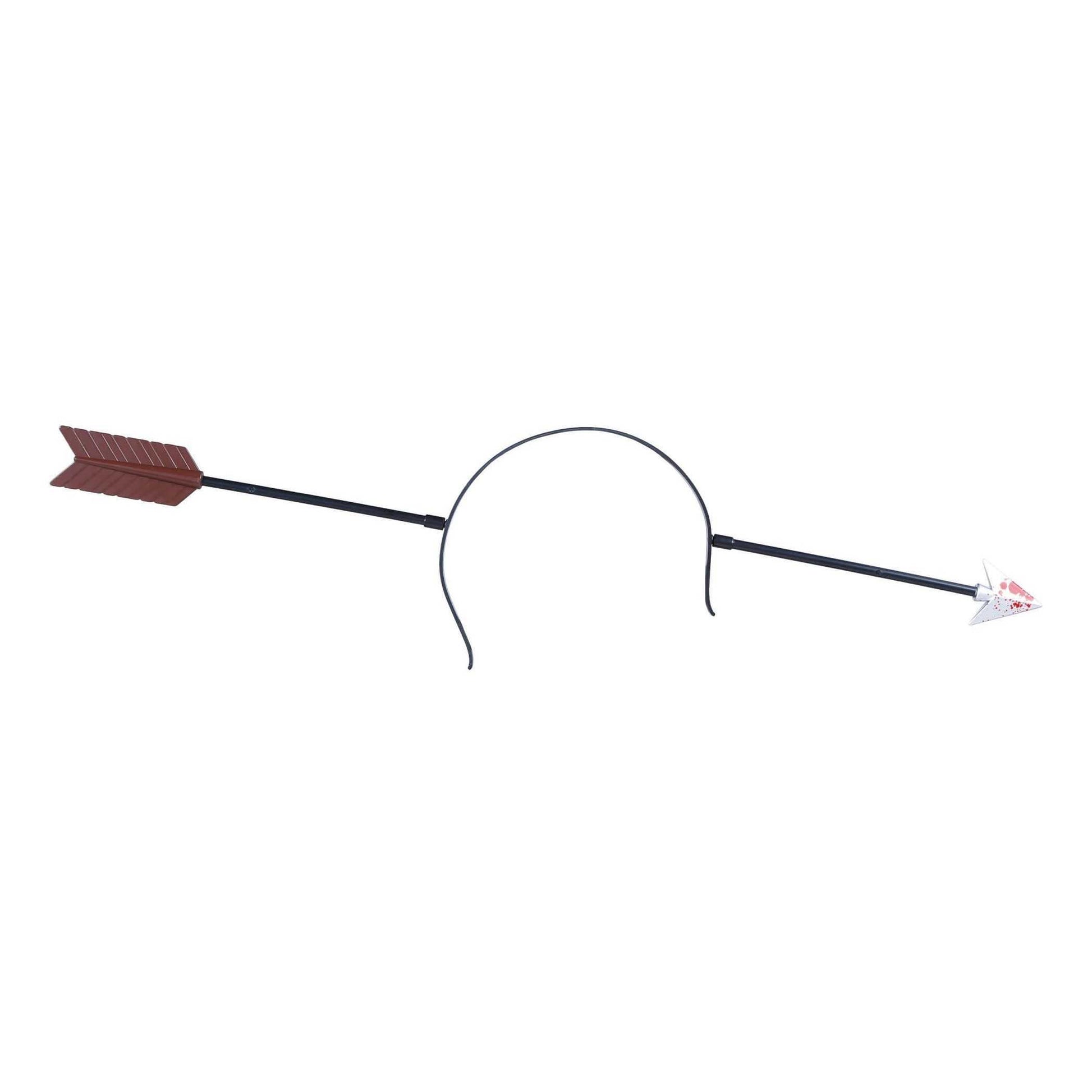 Black-Silver - Front - Fiestas Guirca Arrow Halloween Headband