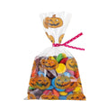Transparent-Orange - Side - Fiestas Guirca Pumpkin Treat Bag (Pack of 20)