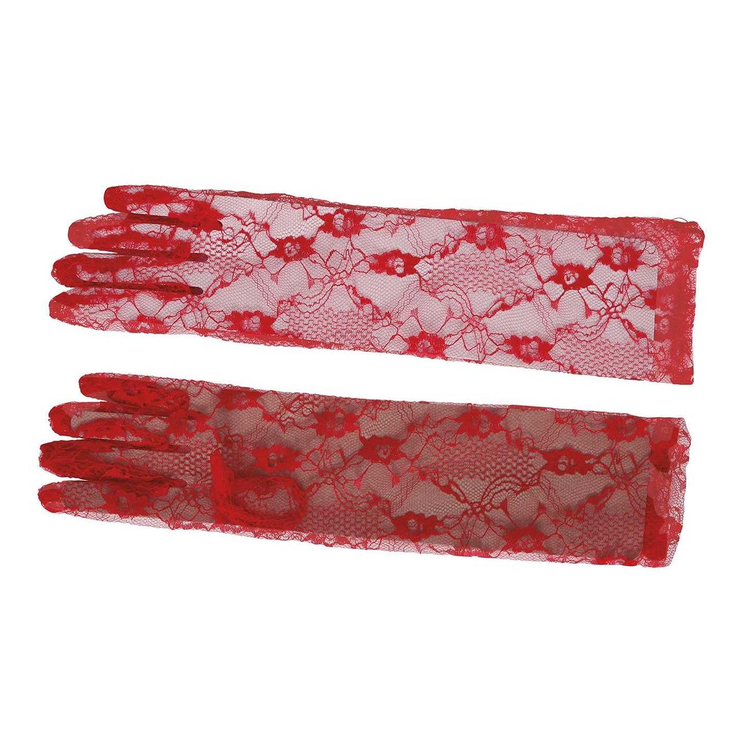 Red - Front - Fiestas Guirca Womens-Ladies Lace Gloves