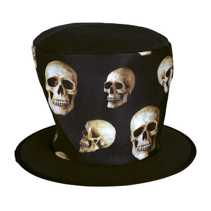 Black-Beige - Back - Fiestas Guirca Unisex Adult Skulls Costume Hat