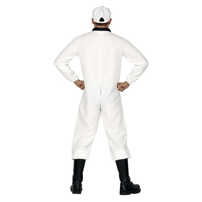 White-Black - Back - Fiestas Guirca Mens Astronaut Costume Dress
