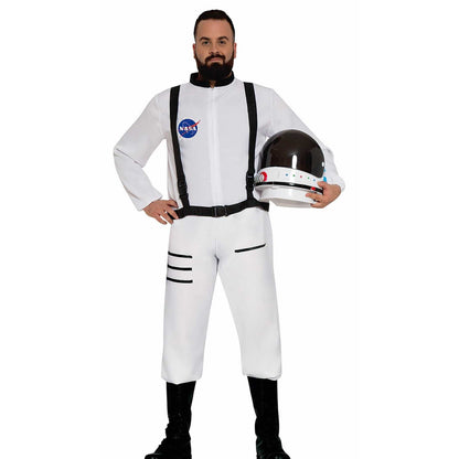 White-Black - Side - Fiestas Guirca Mens Astronaut Costume Dress