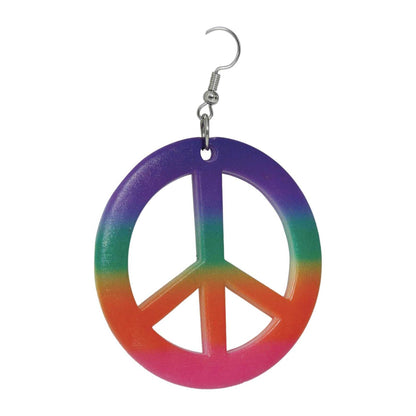 Multicoloured - Front - Fiestas Guirca Womens-Ladies Peace Earrings