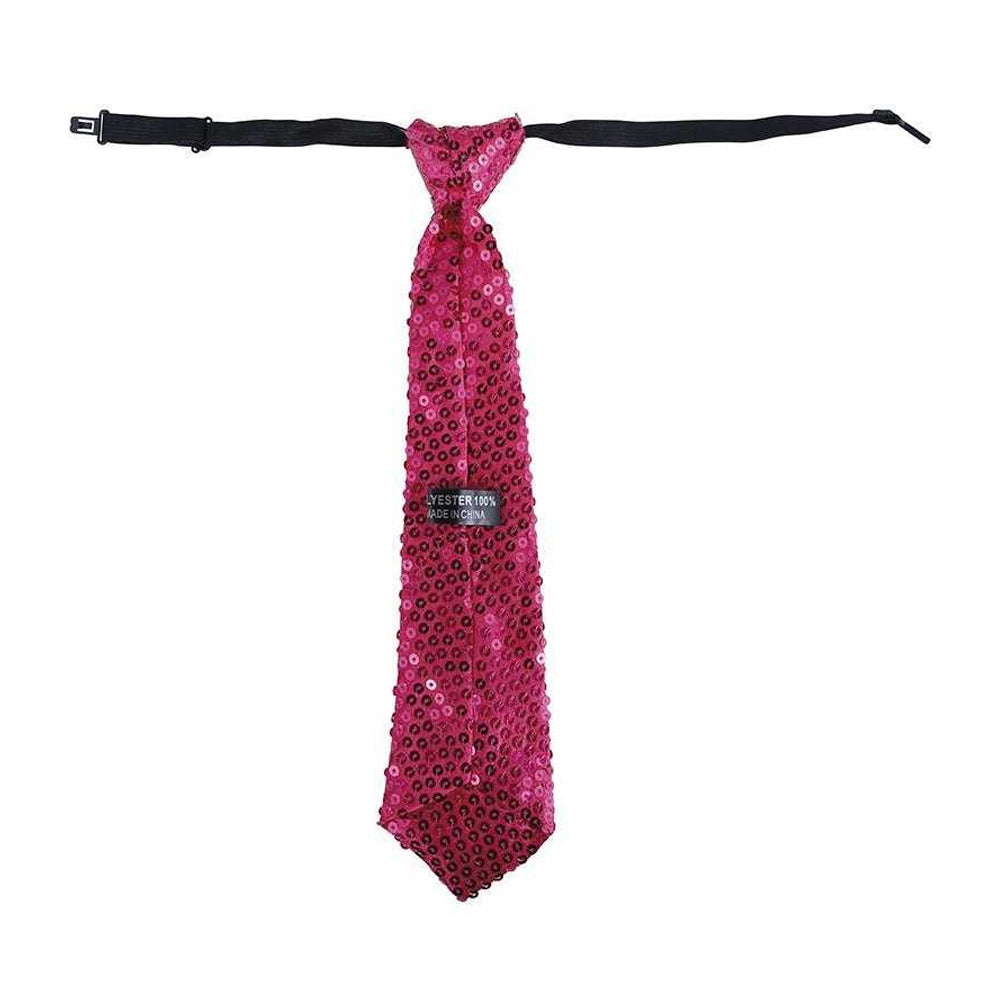 Pink - Back - Fiestas Guirca Sequin Tie