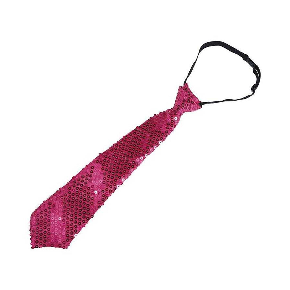 Pink - Side - Fiestas Guirca Sequin Tie