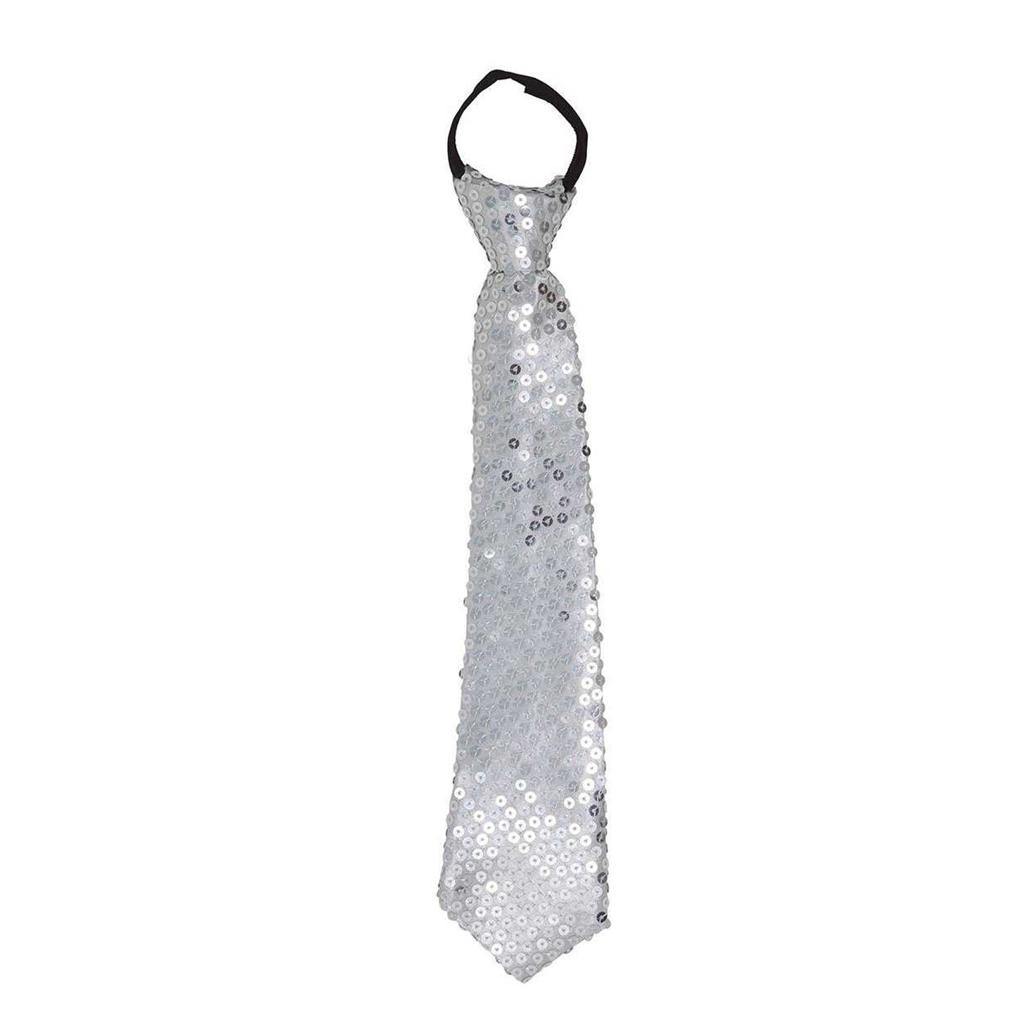 Silver - Back - Fiestas Guirca Sequin Tie