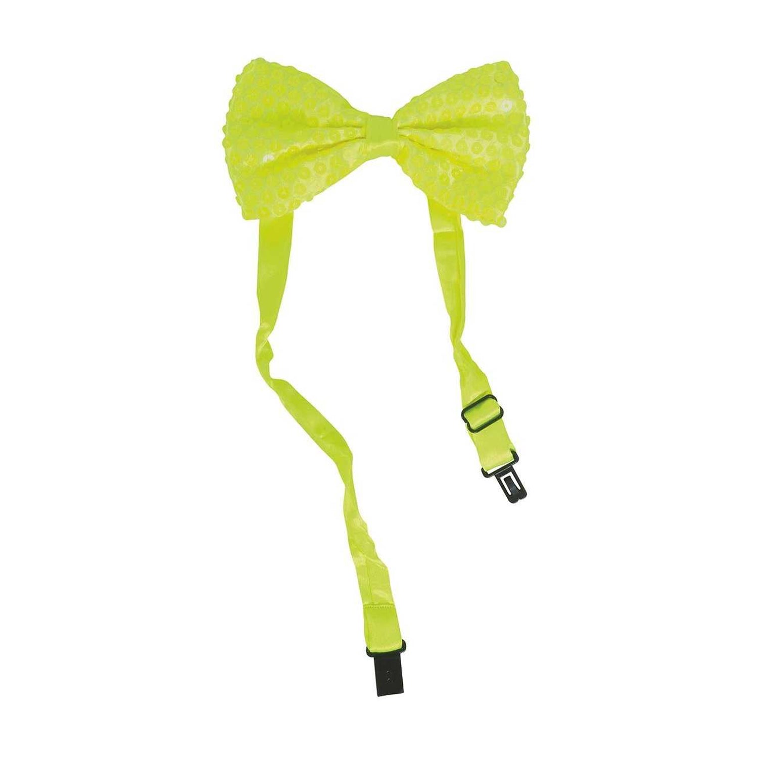 Yellow - Side - Fiestas Guirca Sequin Bow Tie