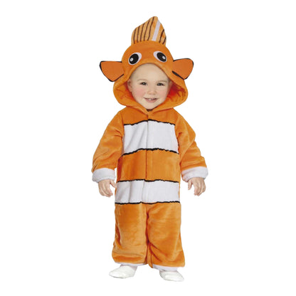 Orange-White - Front - Fiestas Guirca Baby Fish Costume