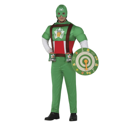 Green-Red - Front - Fiestas Guirca Mens Beer Captain Costume