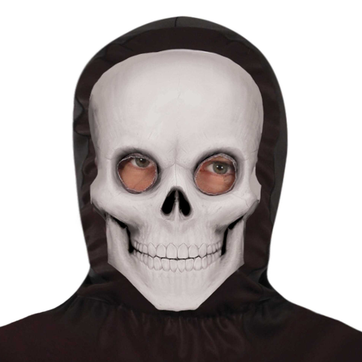 Black-White - Side - Fiestas Guirca Mens Skeleton Bodysuit
