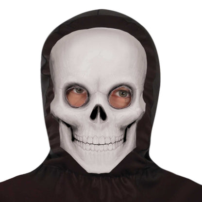 Black-White - Side - Fiestas Guirca Mens Skeleton Bodysuit