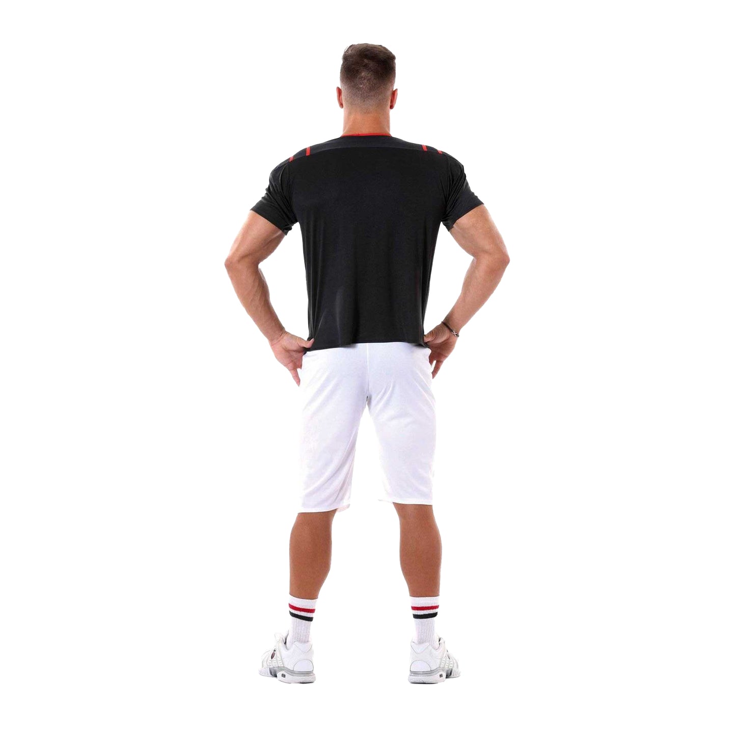 Black-White - Back - Fiestas Guirca Mens Quarterback Costume Set