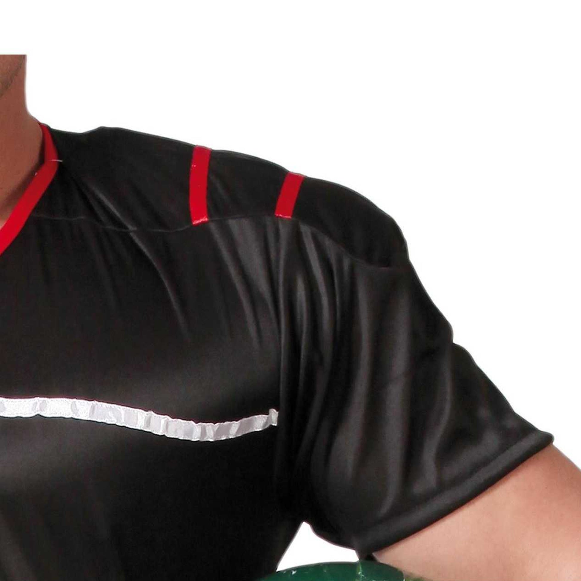 Black-White - Side - Fiestas Guirca Mens Quarterback Costume Set