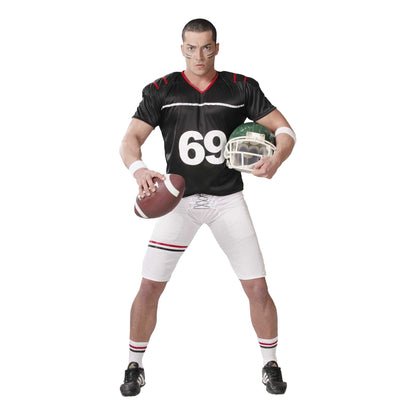 Black-White - Front - Fiestas Guirca Mens Quarterback Costume Set