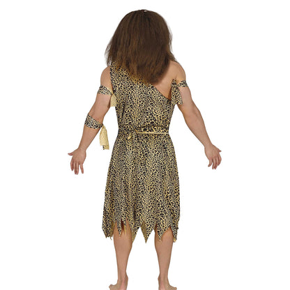 Brown - Back - Fiestas Guirca Mens Caveman Costume Set