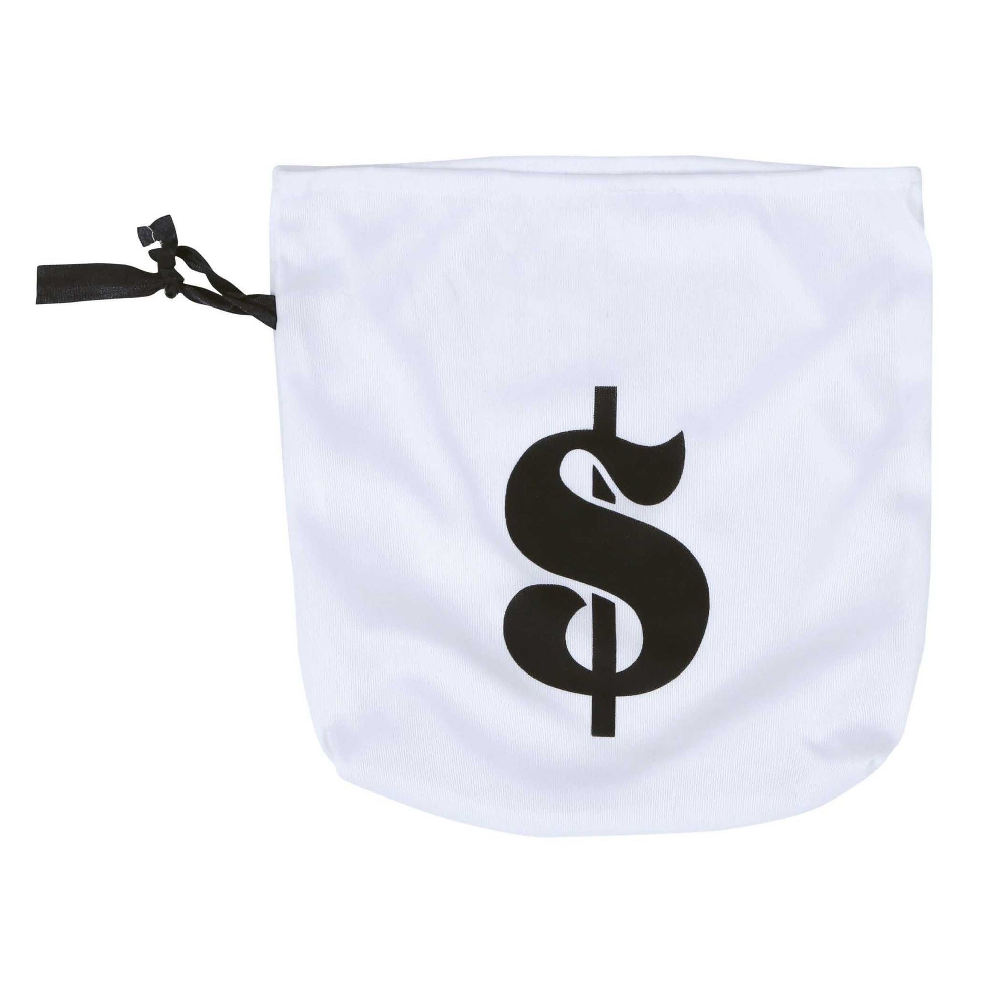 Black-White - Side - Fiestas Guirca Unisex Adult Thief Costume Accessory Set