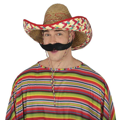 Beige - Side - Fiestas Guirca Unisex Adult Mexican Straw Costume Hat