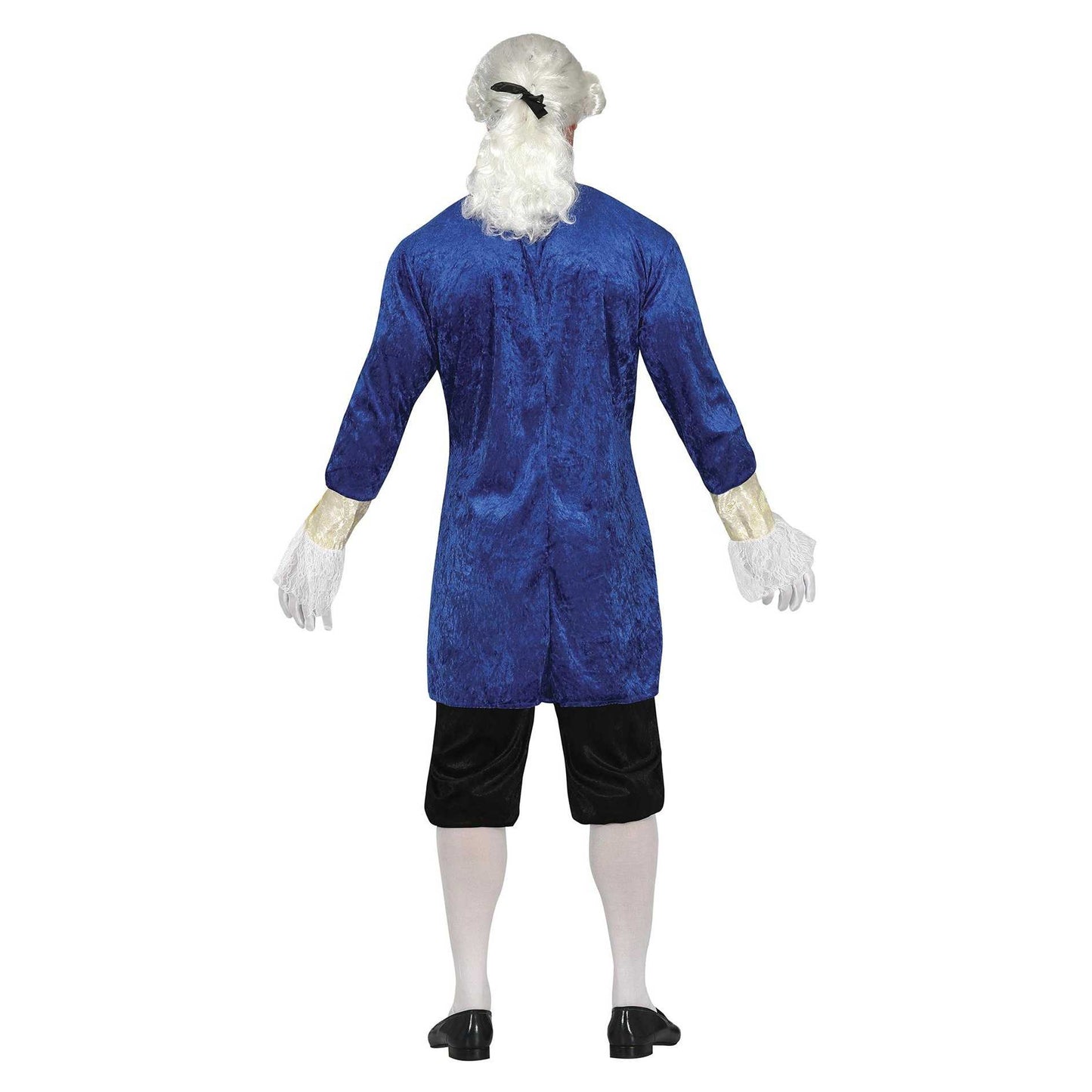 Blue - Back - Fiestas Guirca Mens Marquise Costume Set