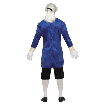 Blue - Back - Fiestas Guirca Mens Marquise Costume Set