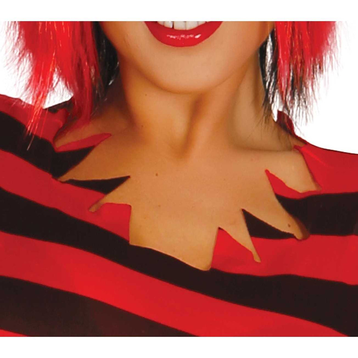 Red-Black - Side - Fiestas Guirca Womens-Ladies Scissor Costume Set