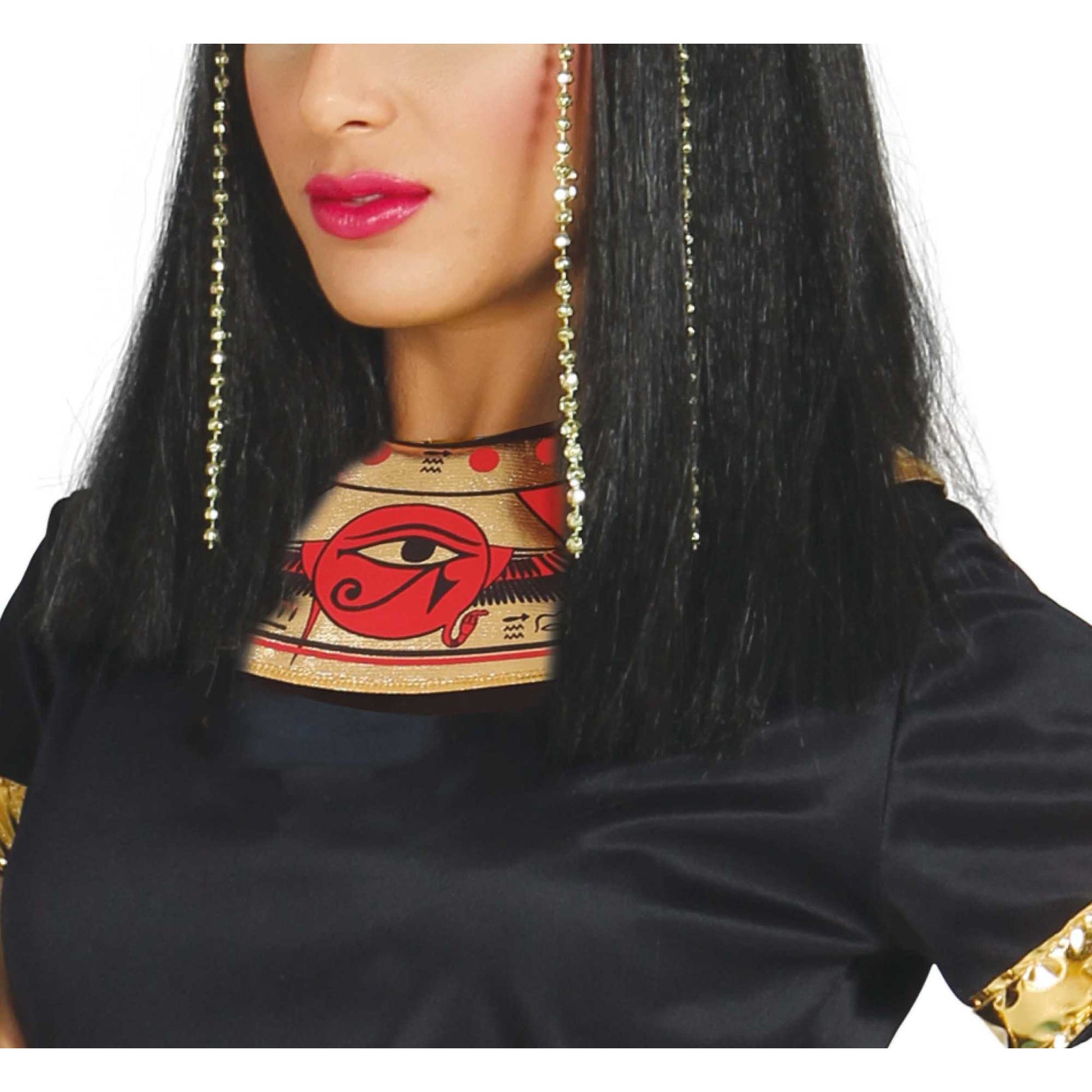 Black - Back - Fiestas Guirca Womens-Ladies Cleopatra Costume Set