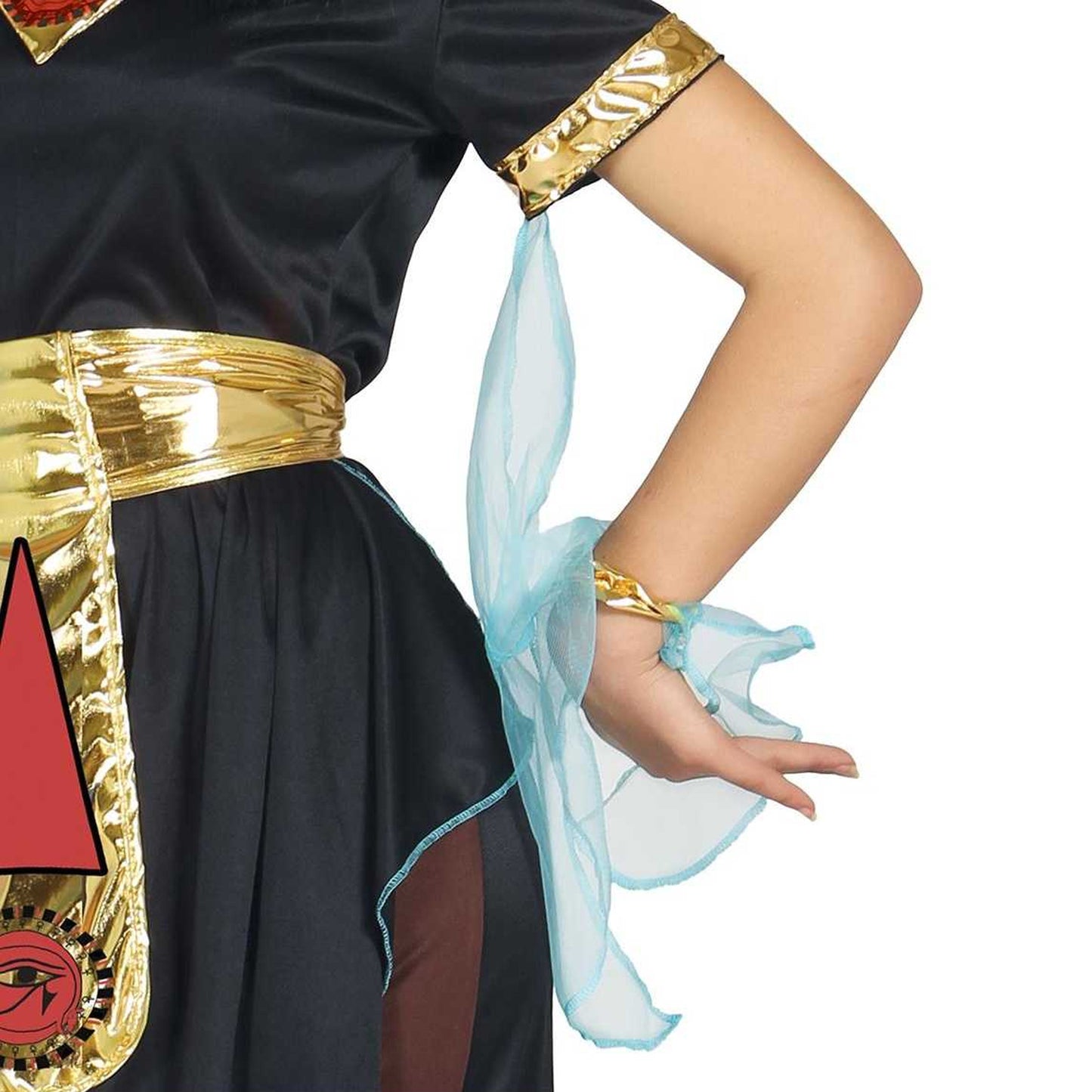 Black - Side - Fiestas Guirca Womens-Ladies Cleopatra Costume Set