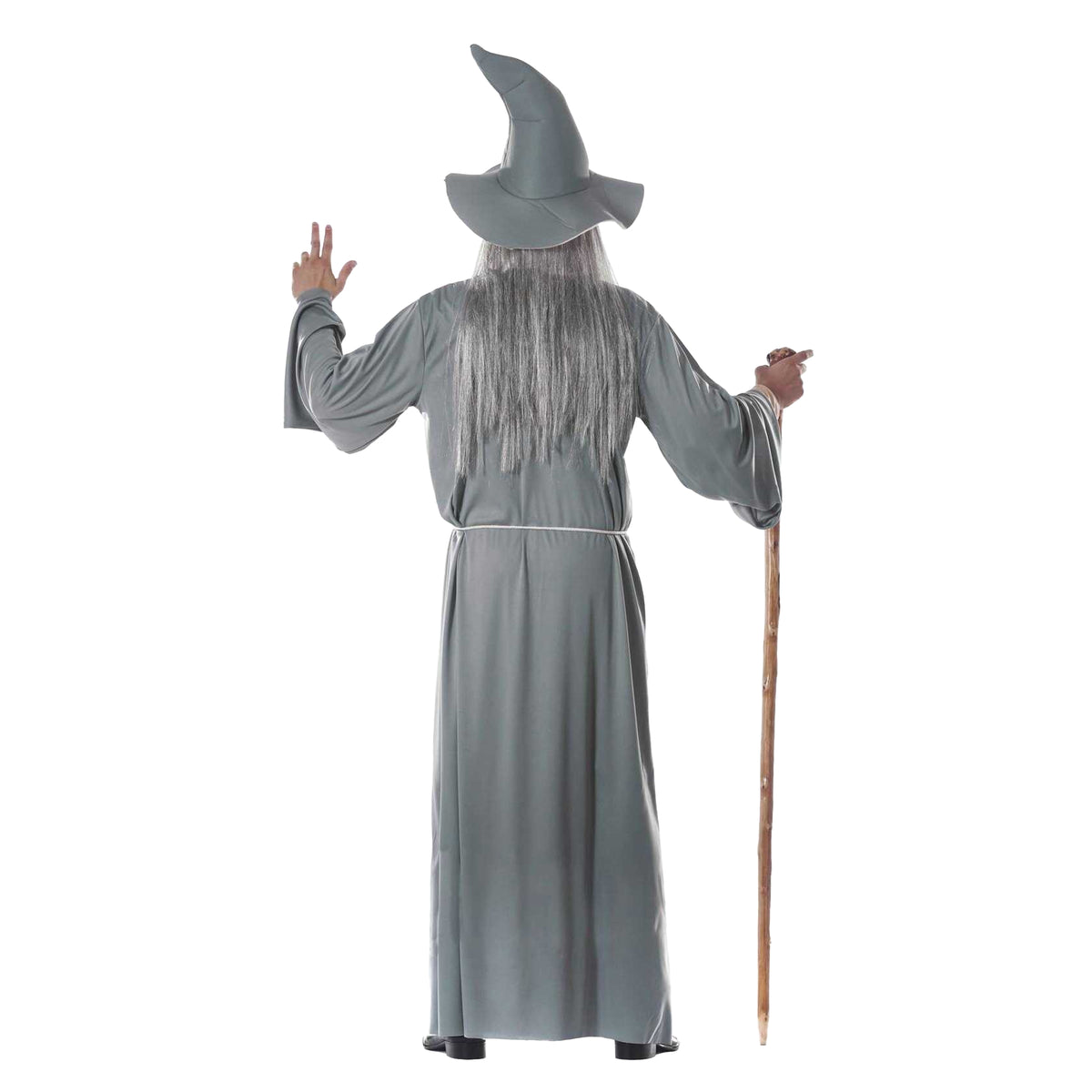 Grey - Back - Fiestas Guirca Mens The Magician Costume Set