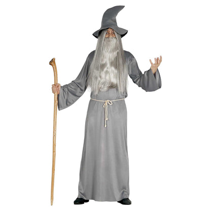 Grey - Front - Fiestas Guirca Mens The Magician Costume Set