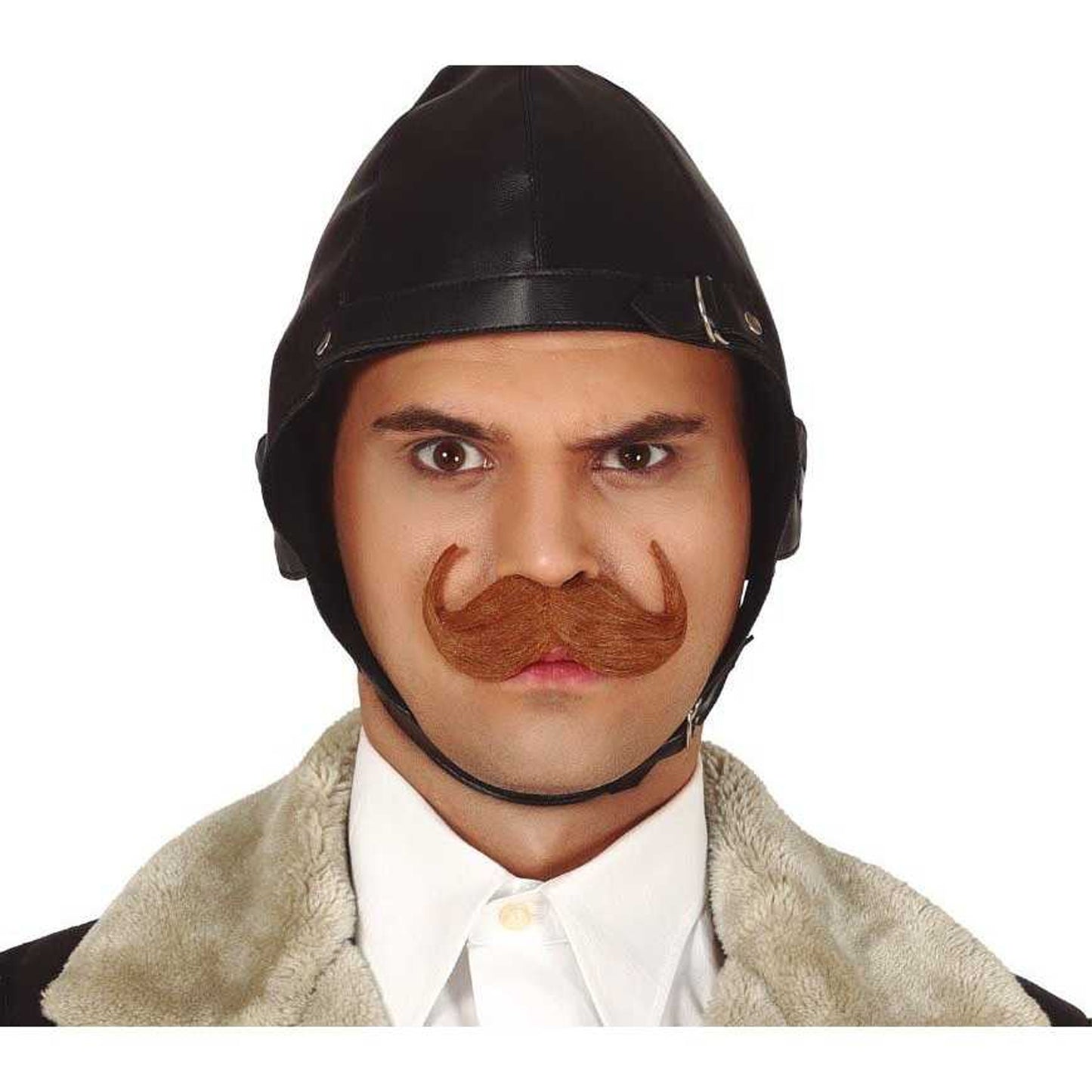 Brown - Back - Fiestas Guirca Plain Moustache