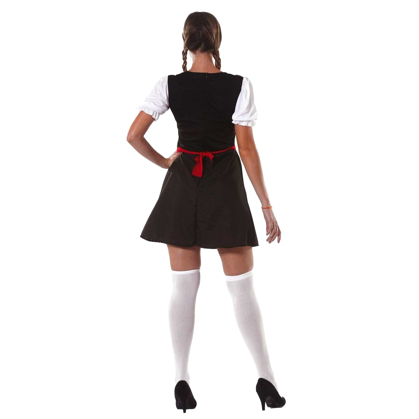Black-Red - Back - Fiestas Guirca Womens-Ladies Bavarian Costume Dress