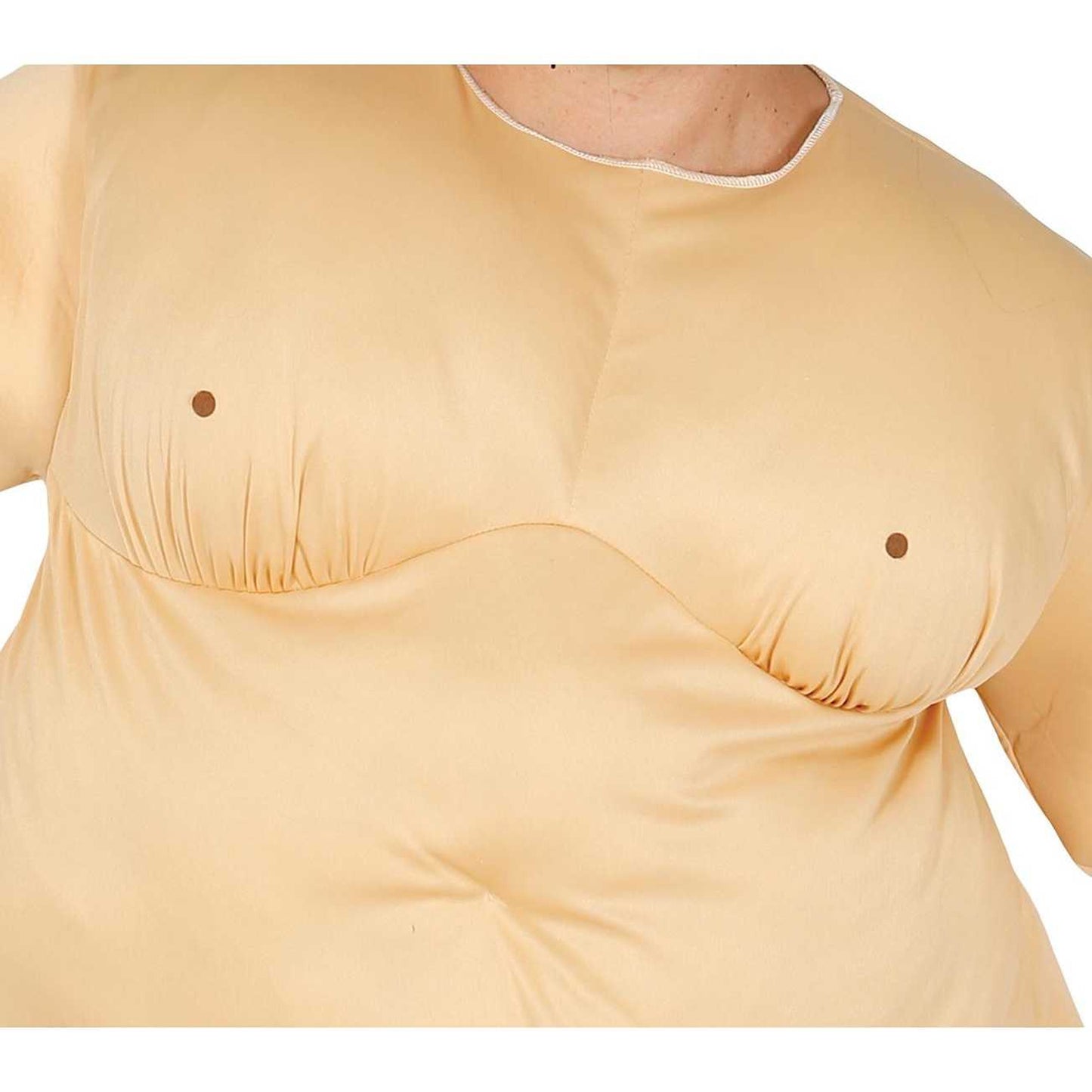 Beige-Black - Side - Fiestas Guirca Mens Sumo Costume