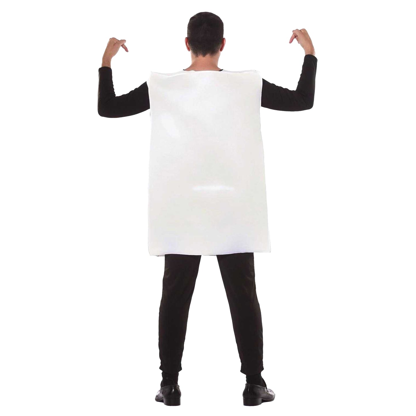 White - Back - Fiestas Guirca Unisex Adult Toilet Costume