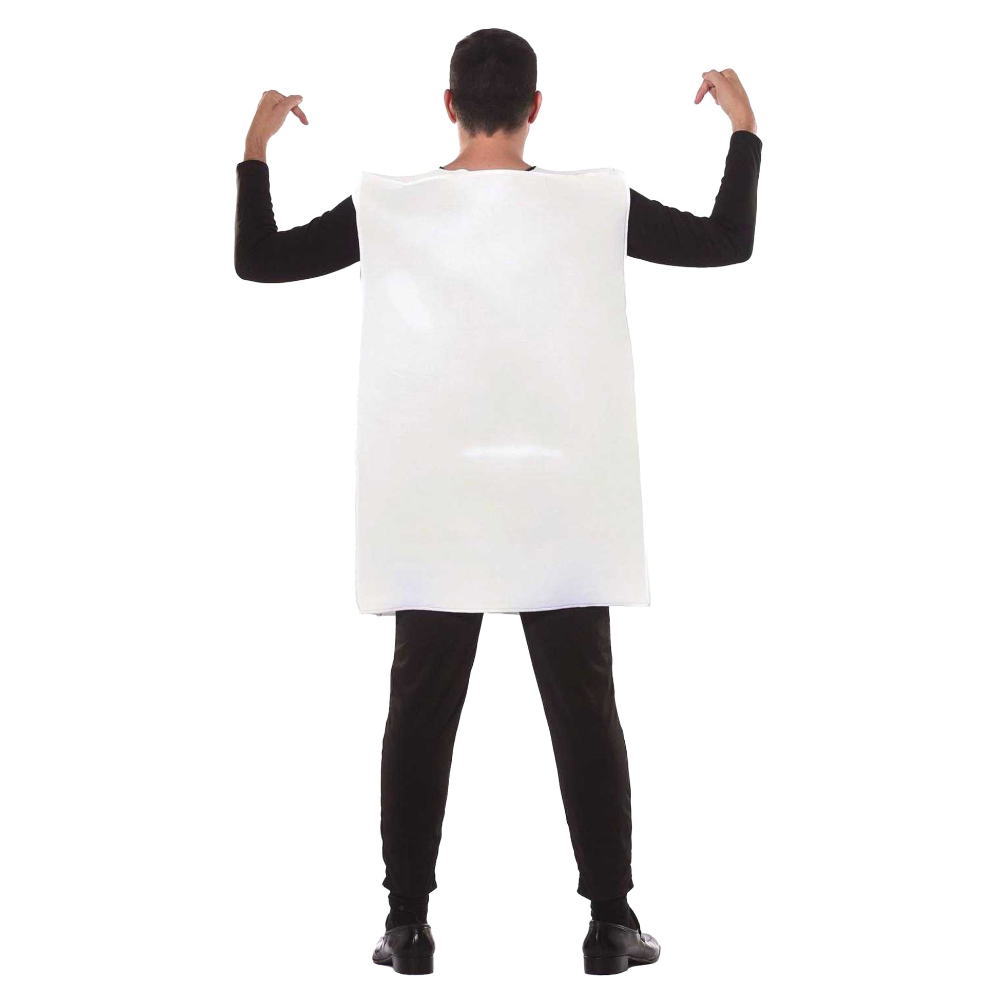 White - Back - Fiestas Guirca Unisex Adult Toilet Costume