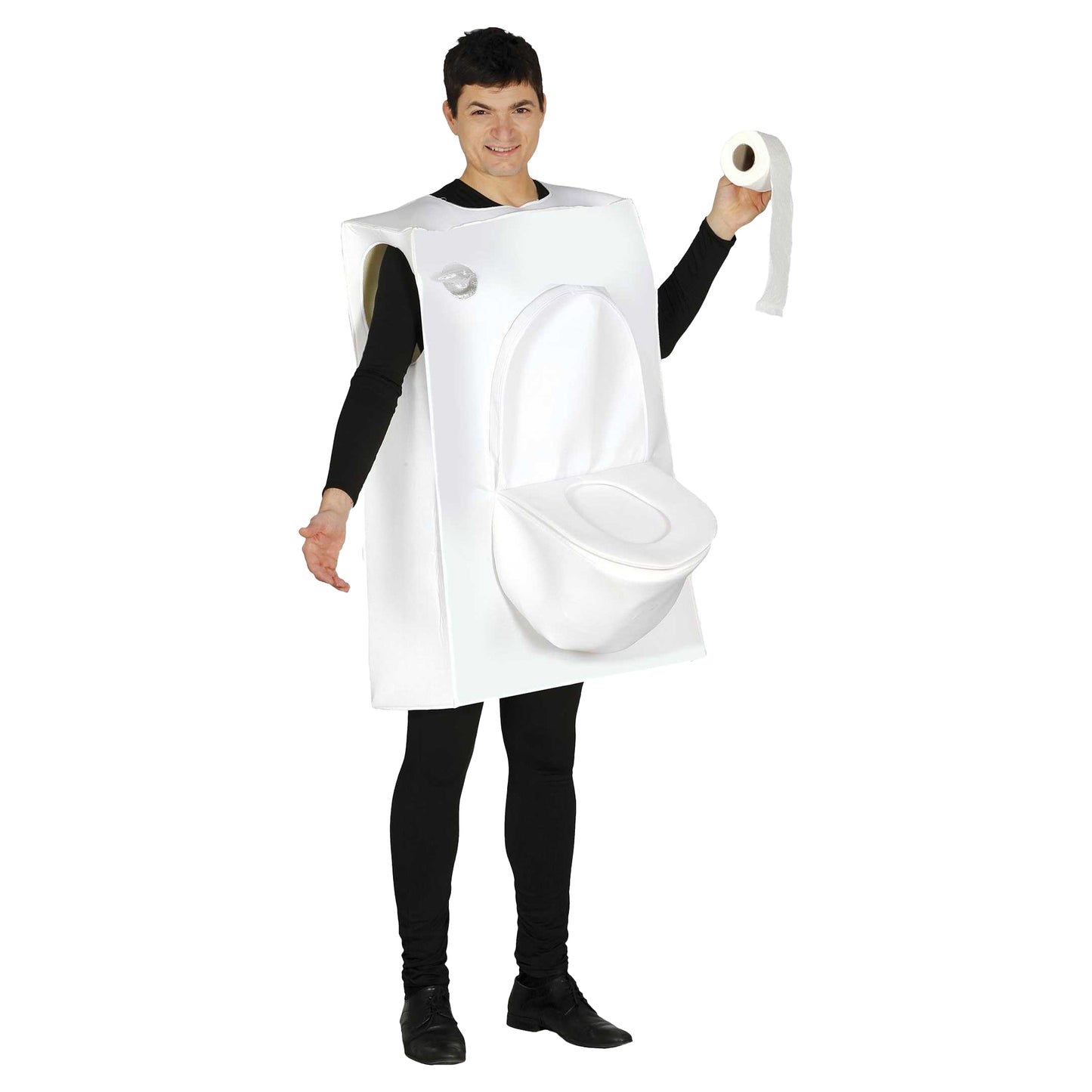 White - Front - Fiestas Guirca Unisex Adult Toilet Costume