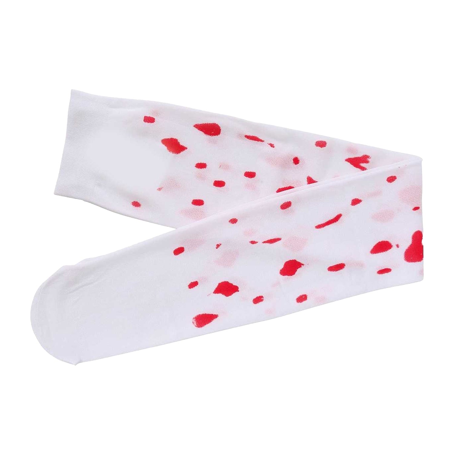 White - Front - Fiestas Guirca Womens-Ladies Blood Tights