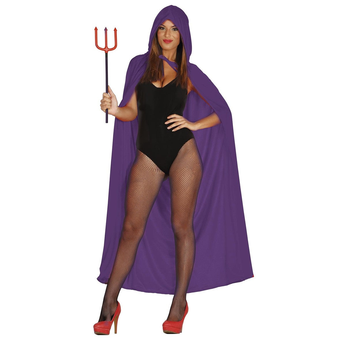 Lilac - Front - Fiestas Guirca Unisex Adult Hooded Velvet Cape