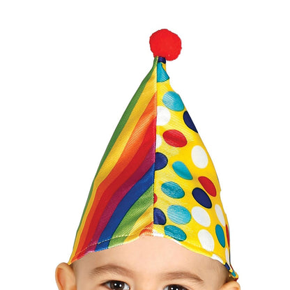 Yellow - Side - Fiestas Guirca Baby Clown Costume Set