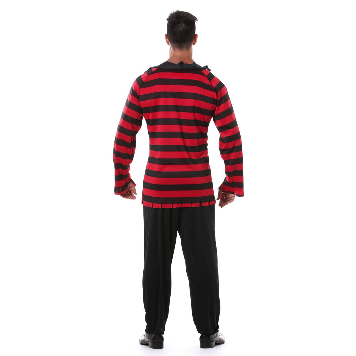 Black-Red - Back - Fiestas Guirca Mens Slasher Costume Top