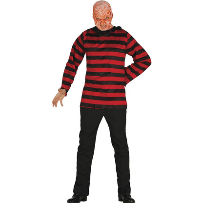 Black-Red - Front - Fiestas Guirca Mens Slasher Costume Top