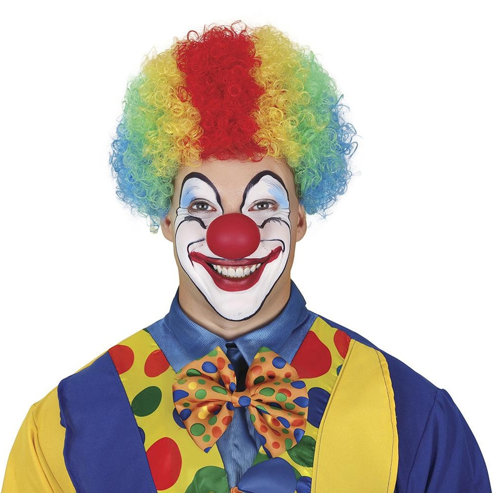 Multicoloured - Front - Fiestas Guirca Curly Clown Wig