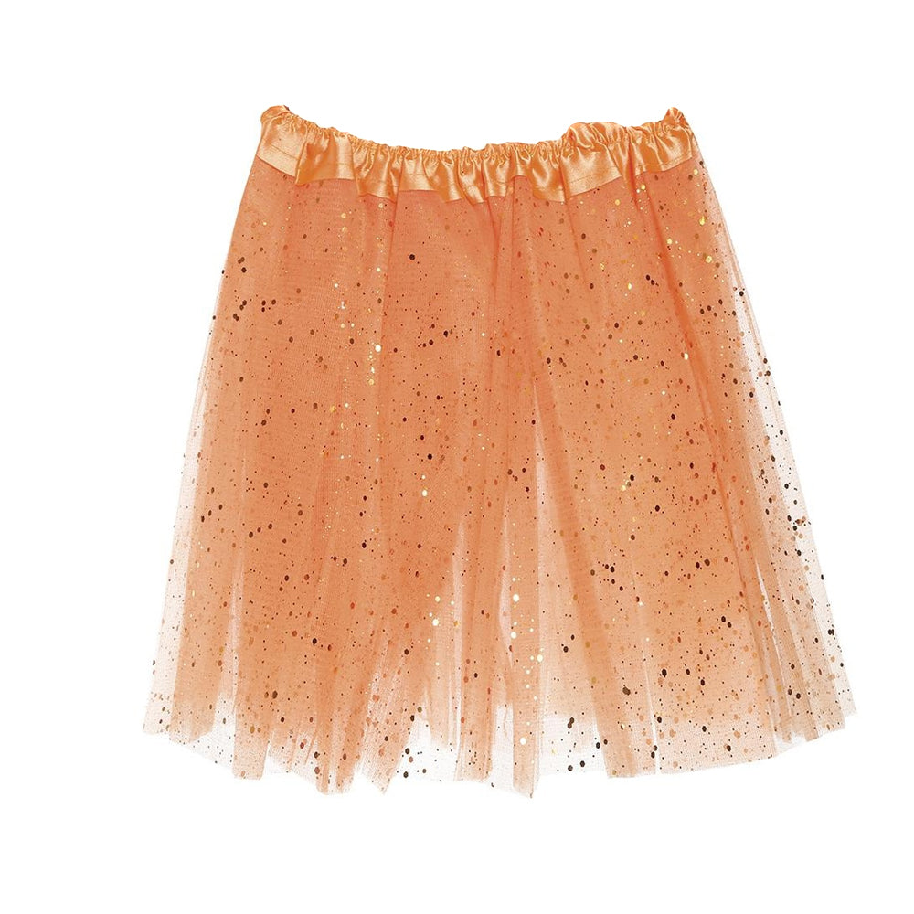 Orange - Front - Fiestas Guirca Womens-Ladies Glitter Tutu