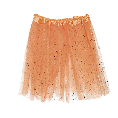 Orange - Front - Fiestas Guirca Womens-Ladies Glitter Tutu