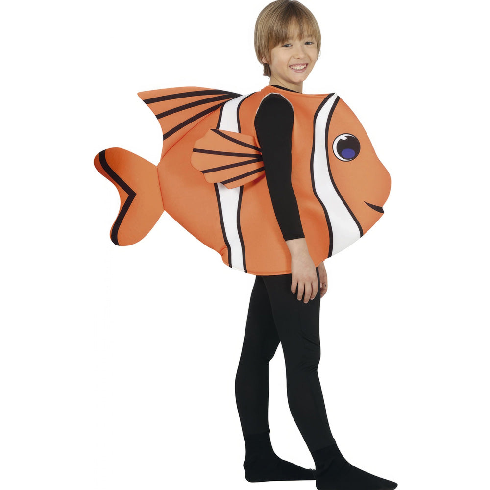 Orange-White - Front - Fiestas Guirca Childrens-Kids Fish Costume