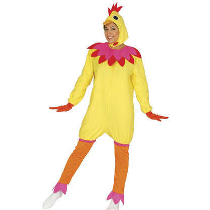Yellow-Red - Front - Fiestas Guirca Womens-Ladies Hen Costume Set