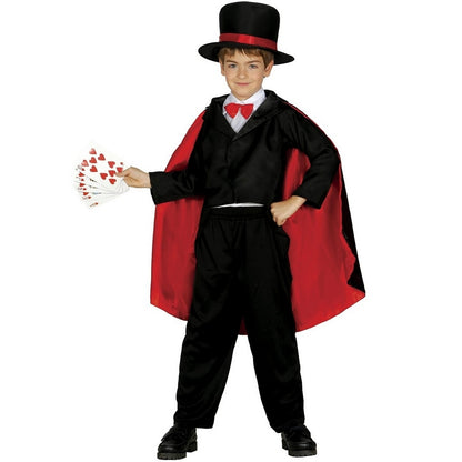 Black-Red - Front - Fiestas Guirca Childrens-Kids The Magician Costume Set