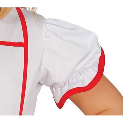 White-Red - Lifestyle - Fiestas Guirca Girls Nurse Costume Set